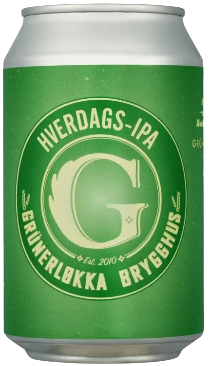 ¤Grünerløkka Brygghus Hverdags Ipa 0.33l