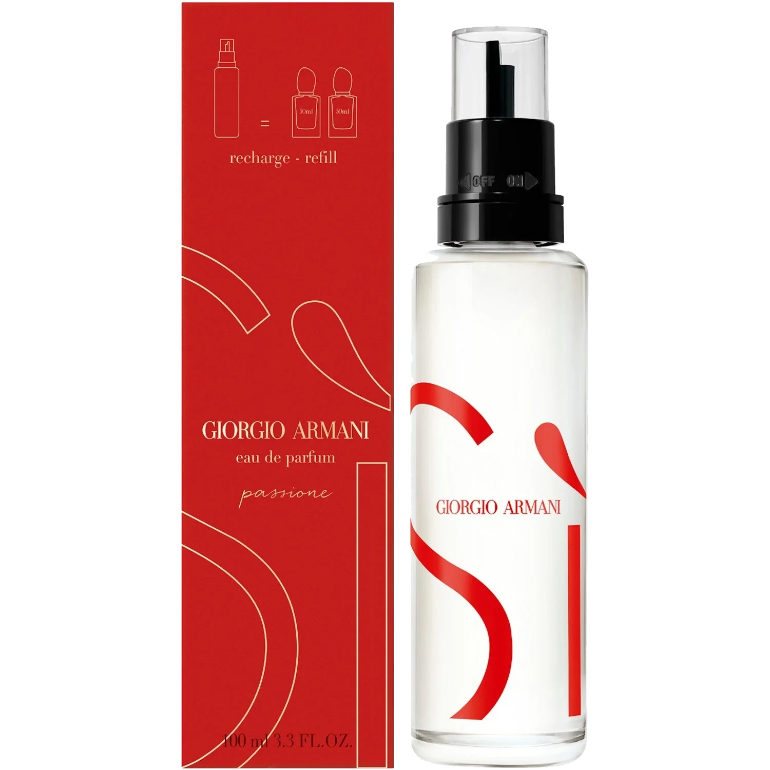 Armani Sì Passione Eau de Parfum 100 ml, Refill