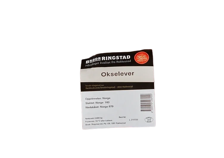 Okselever ca 800g frys kg