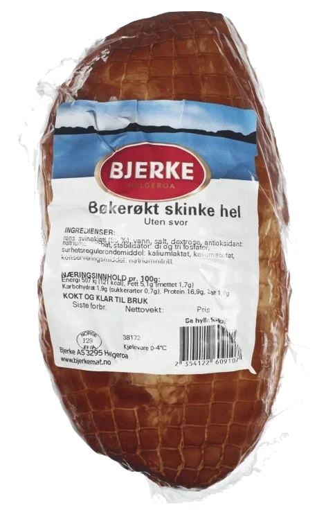 Bøkerøkt Skinke Hel Kokt