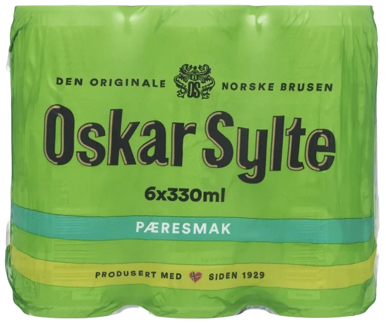 Pærebrus 0,33lx6 boks Oskar Sylte