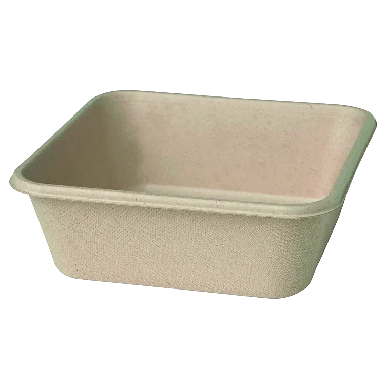 Bagass salatboks 4-kant 900ml   40stk