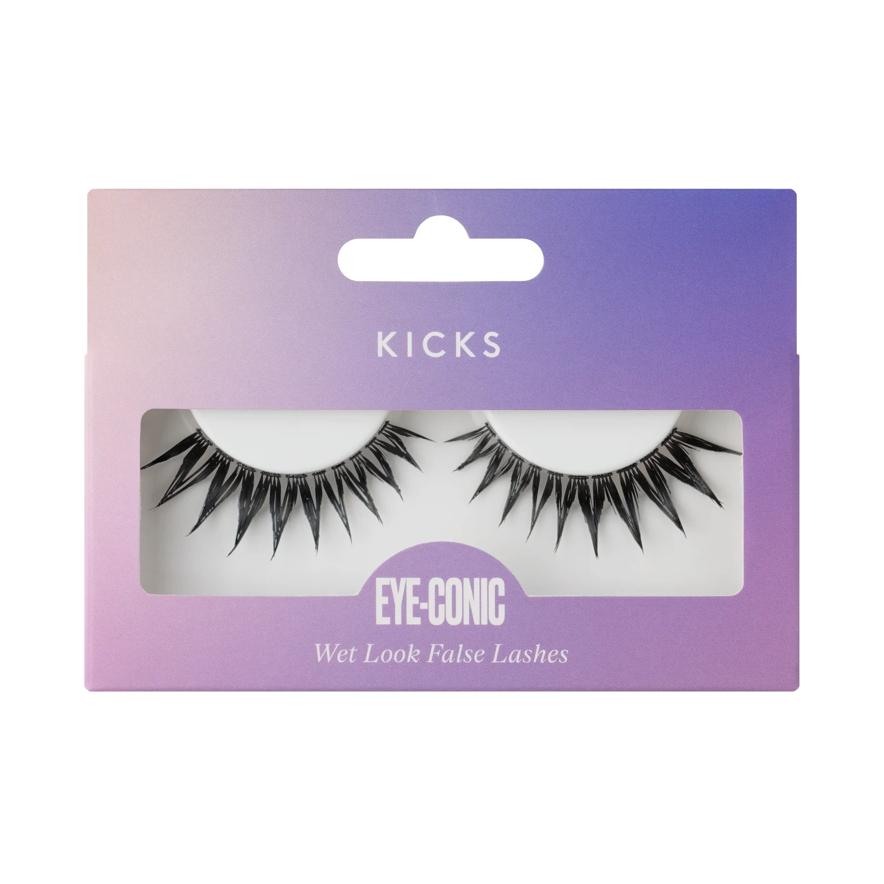 KICKS Beauty Eye-Conic - Wet Look False Lashes Black