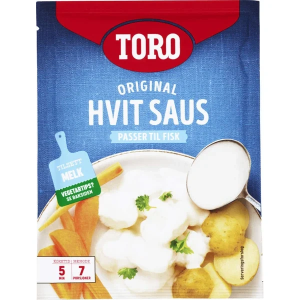 Hvit Saus Original 38g Toro