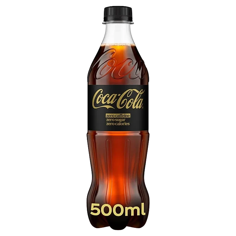 Coca-Cola Zero Koffeinfri 0,5l flaske