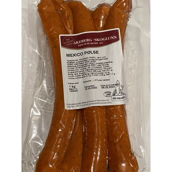 Åkeberg Skoglunn Mexico Pølse Kg