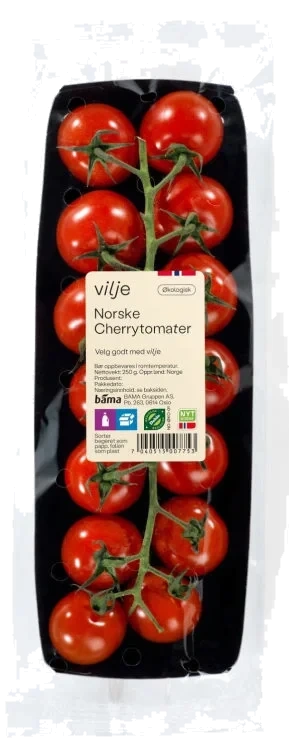 Tomat Cherry Rød Økologisk 250g Vilje