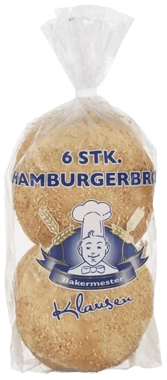 Hamburgerbrød Store 6stk Klausen