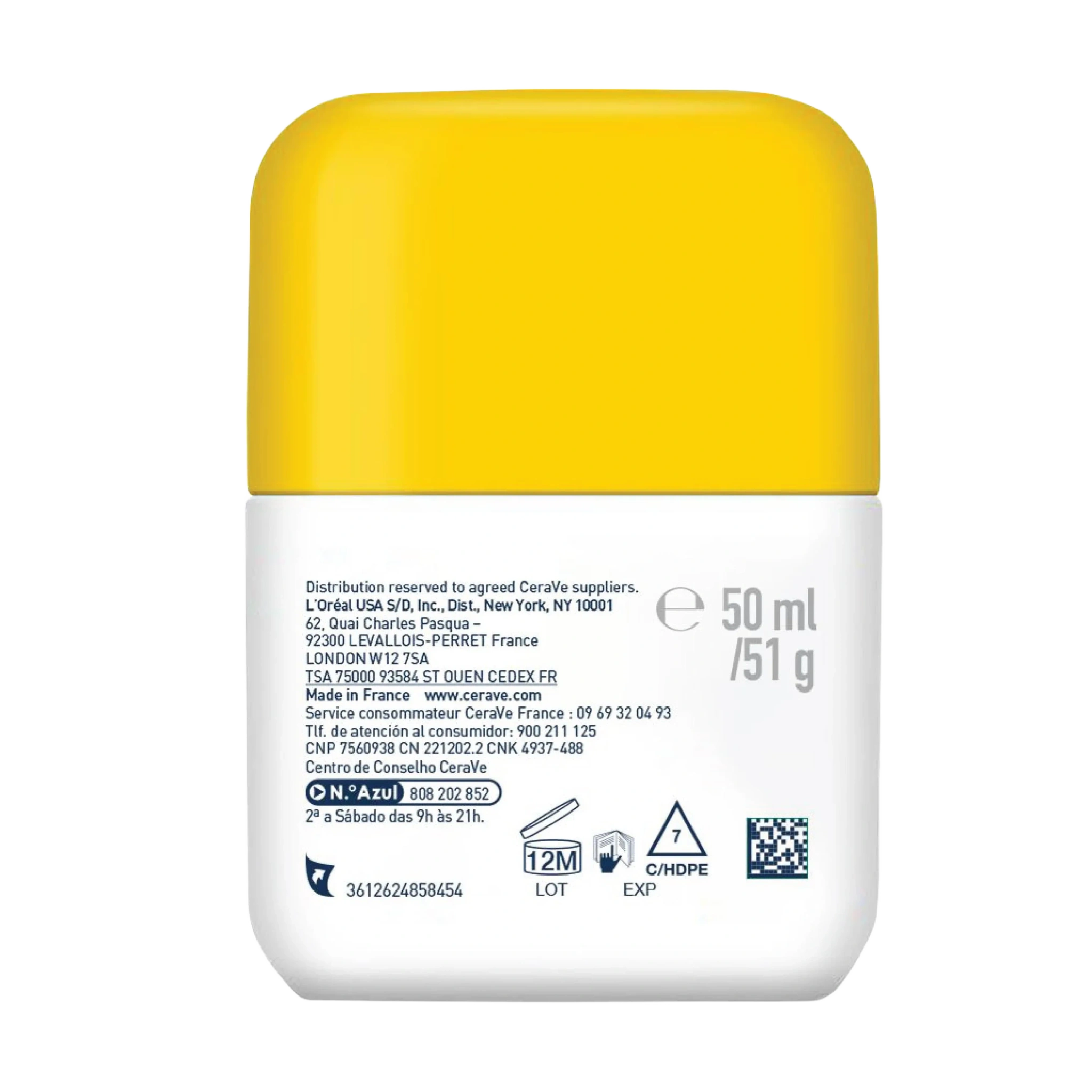 CeraVe Invisible Hydrating Fluid Sunscreen Face SPF50 50 ml