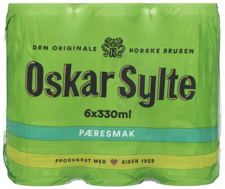 Pærebrus 0,33lx6 boks Oskar Sylte