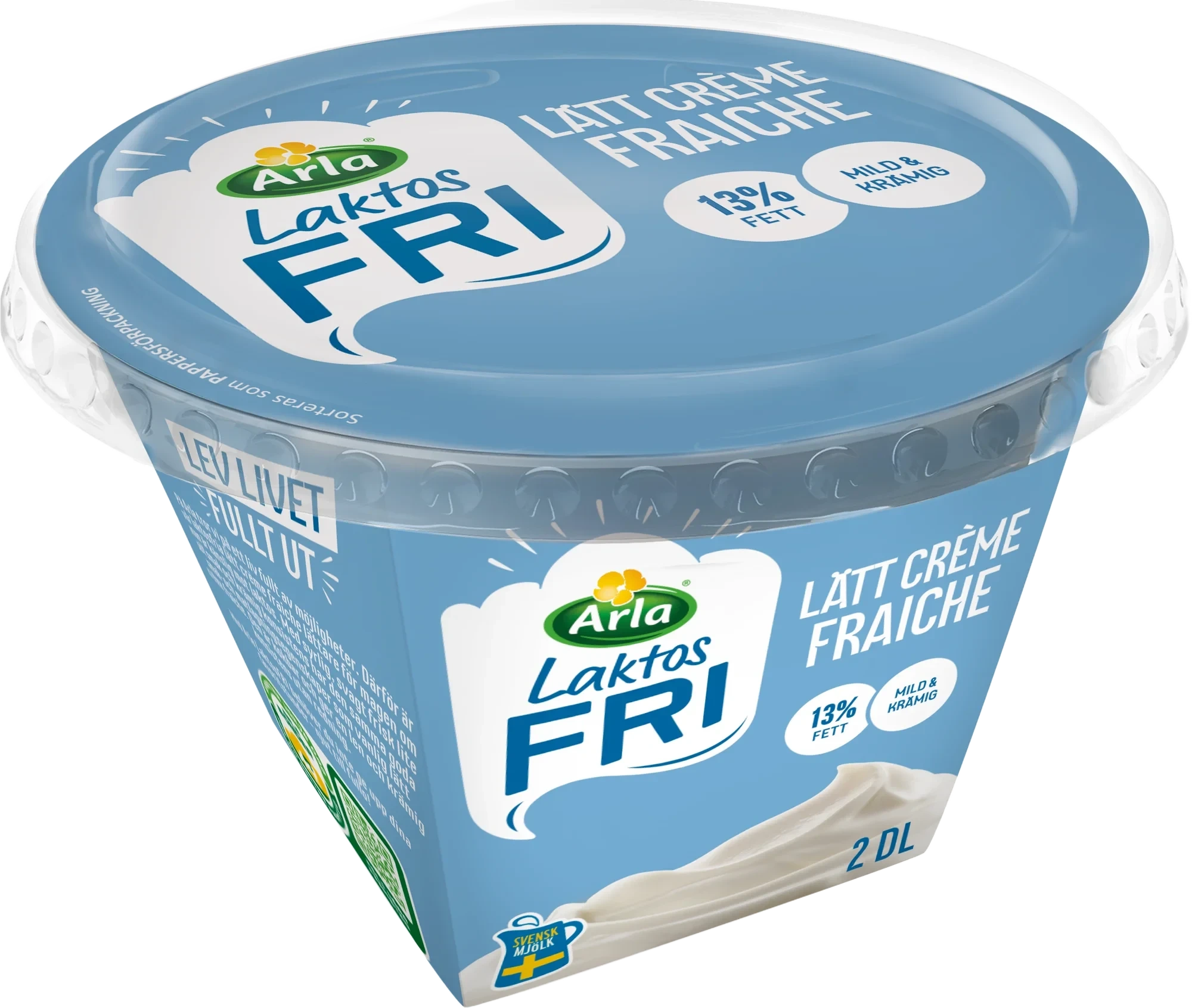 Laktosfri lätt crème fraiche 13%