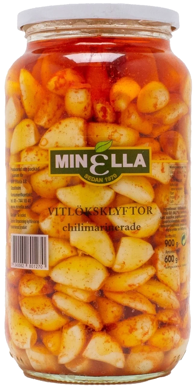 Vitlöksklyftor chilimarinerade