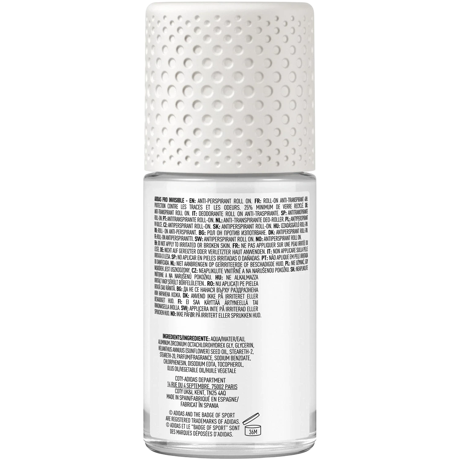 Adidas Pro Invisible Woman Roll-On Deodorant