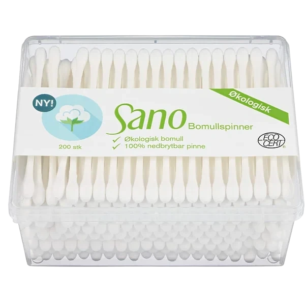 Sano bomullspinner 200 stk