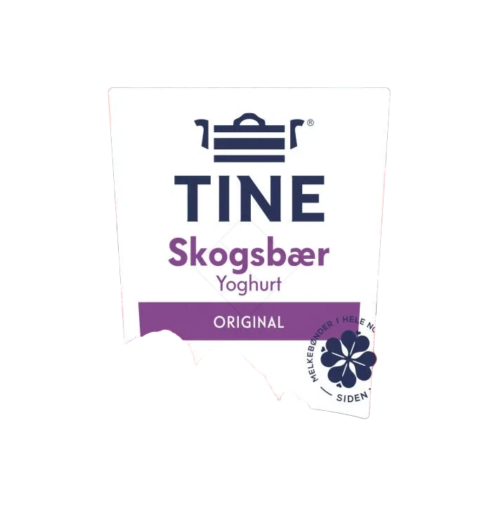 Yoghurt Skogsbær 4x150g Tine