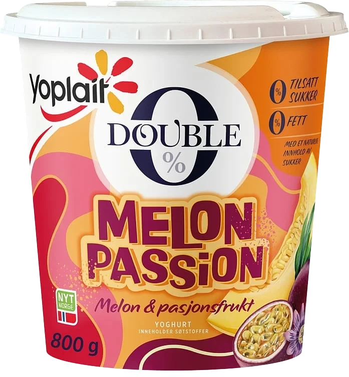 Yoplait double 0 yoghurt melon passion 800g