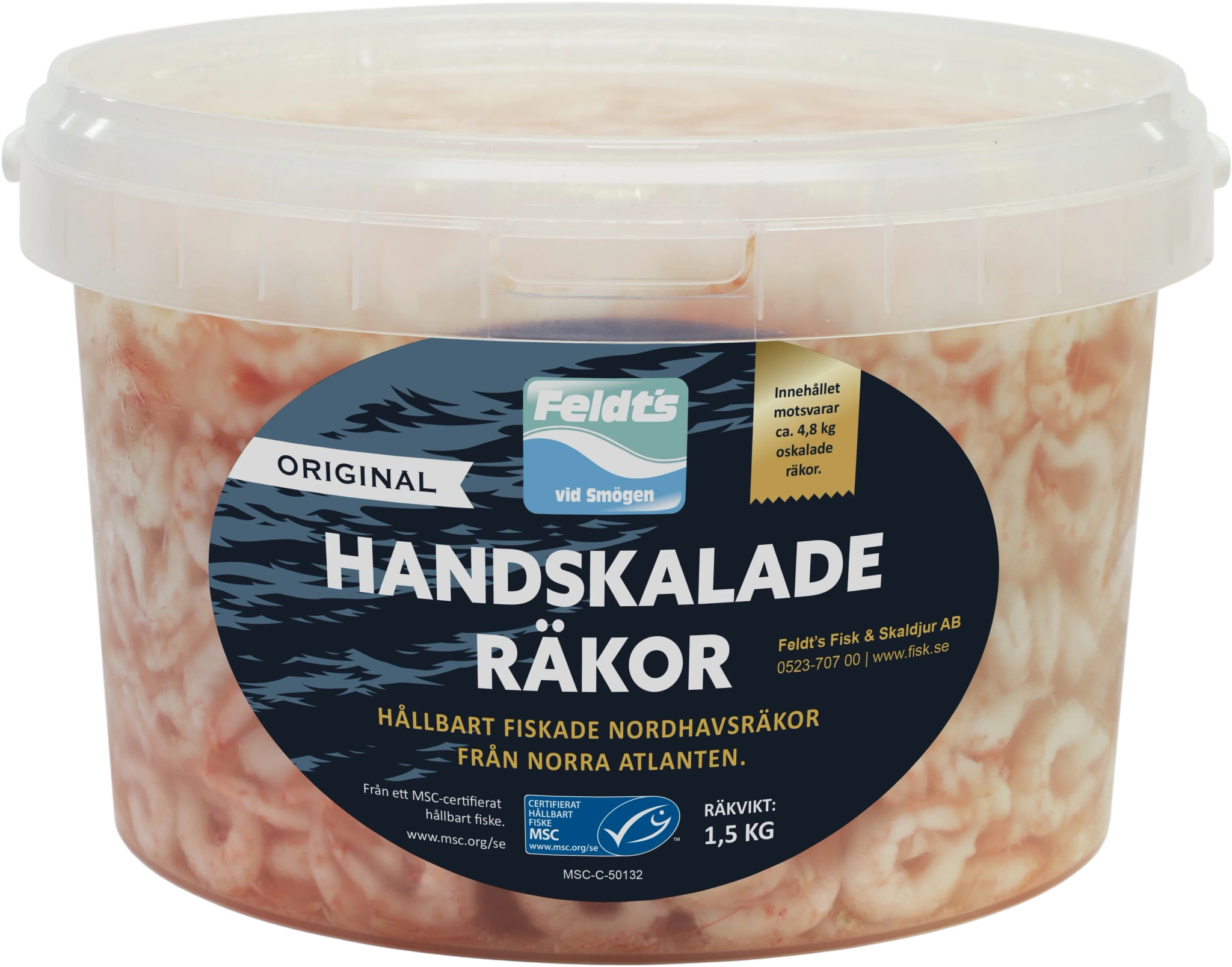 Handskalade räkor MSC