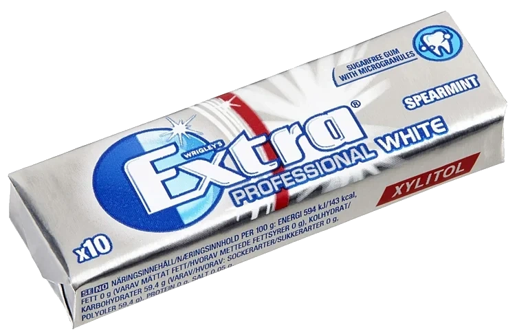 Extra pro white spearmint 10p  14g