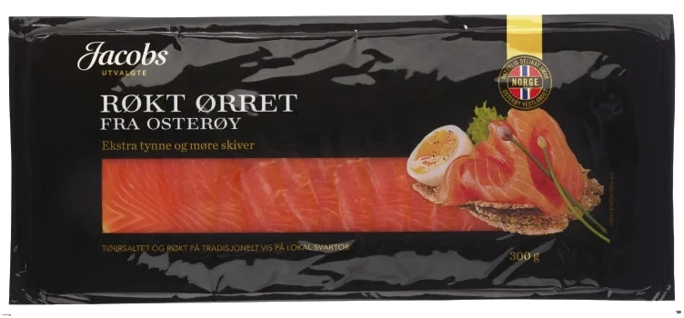Ørret Røkt skivet 300g Jacobs Utvalgte