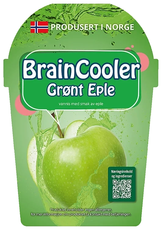 Braincooler slush grønt eple 1l