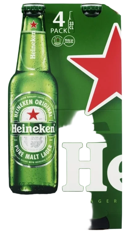 Heineken 0,33lx4 flaske