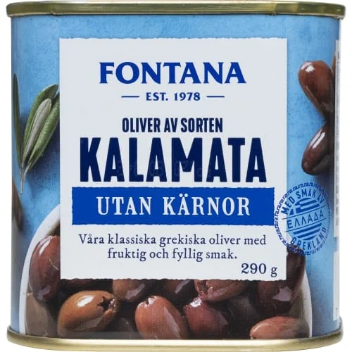 Kalamata Oliver Utan Kärnor