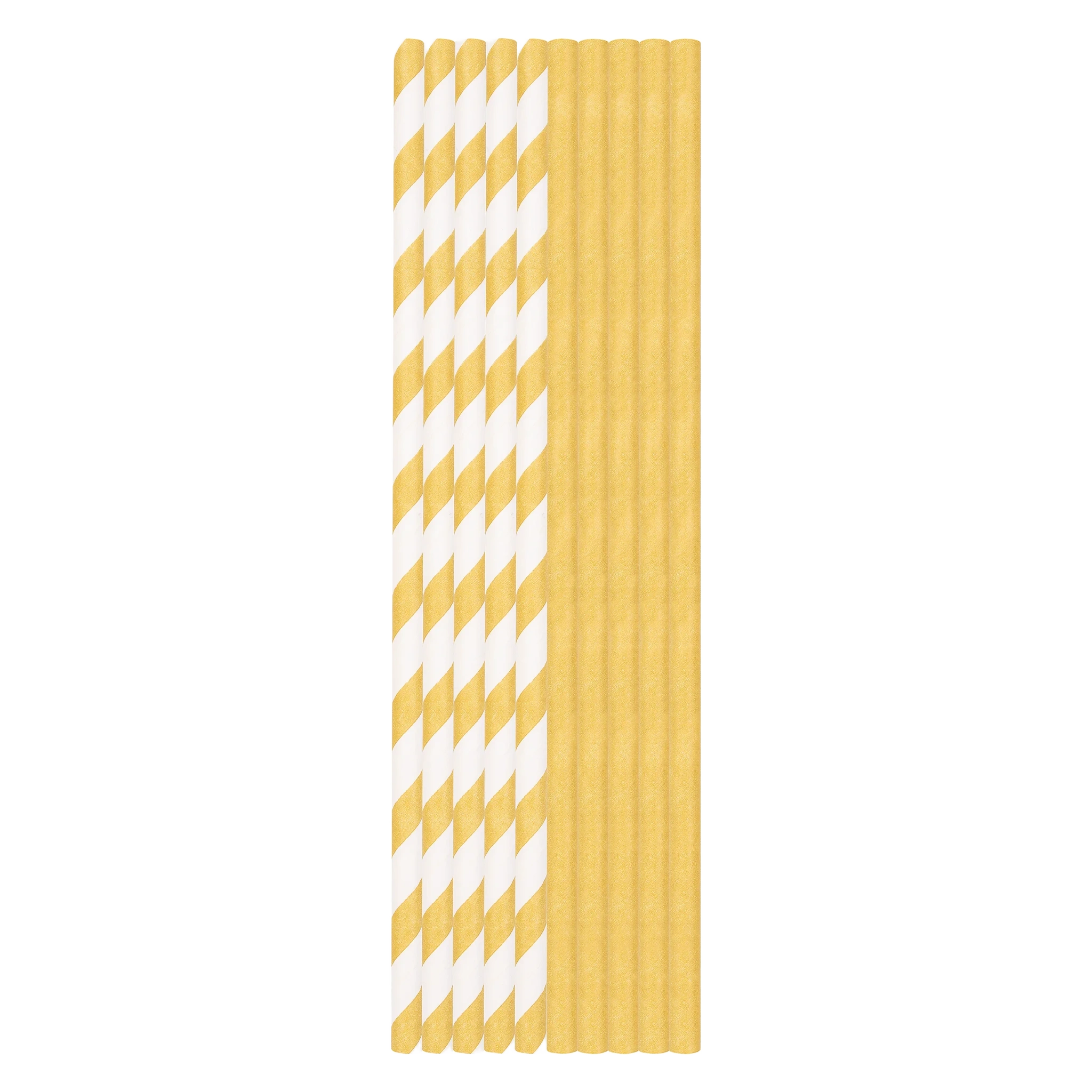 Sugrör papper guld