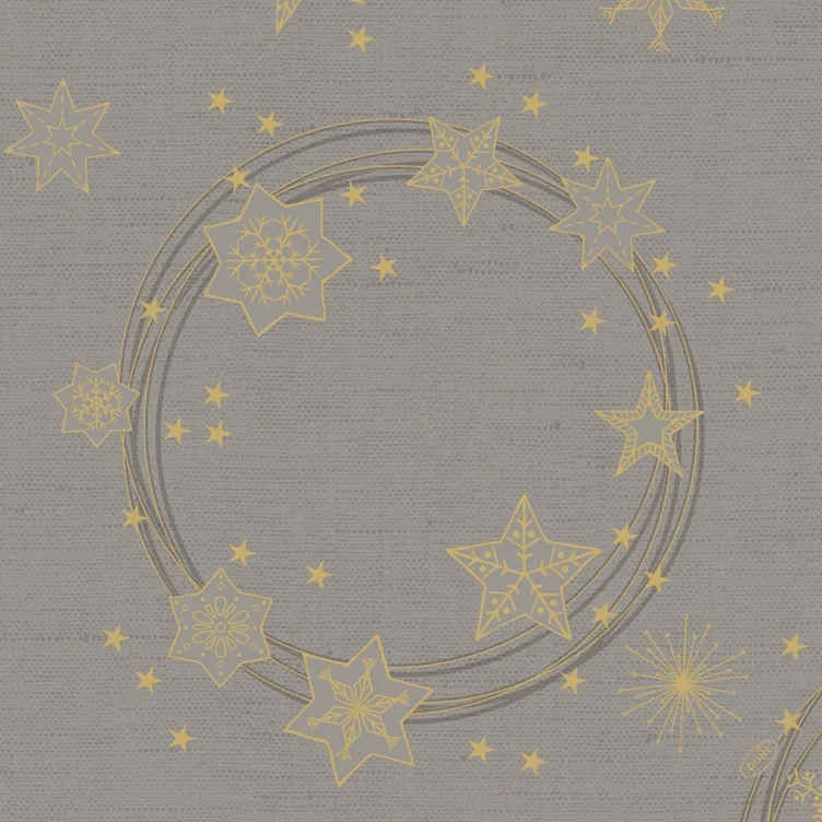 Serviett dunisoft 40cm star shine granite grå  60stk