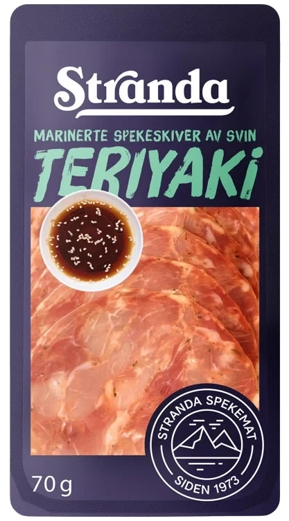 Spekeskiver Teriyaki Marinerte 70g Stranda