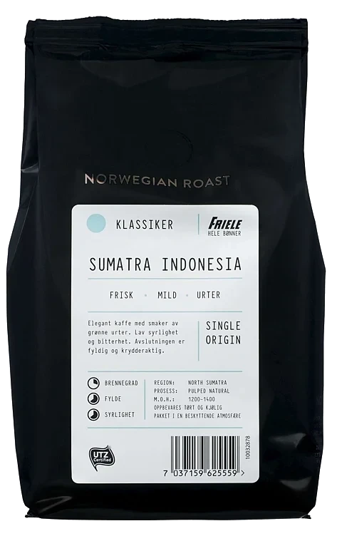 Indonesia sumatra kaffe utz hel 500g