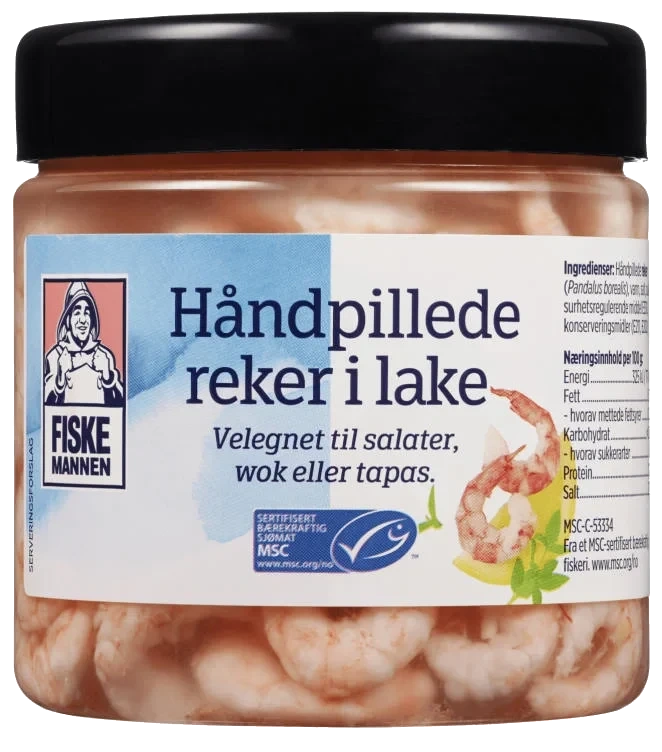 Reker i Lake Msc Håndpillede 510g Fiskemannen