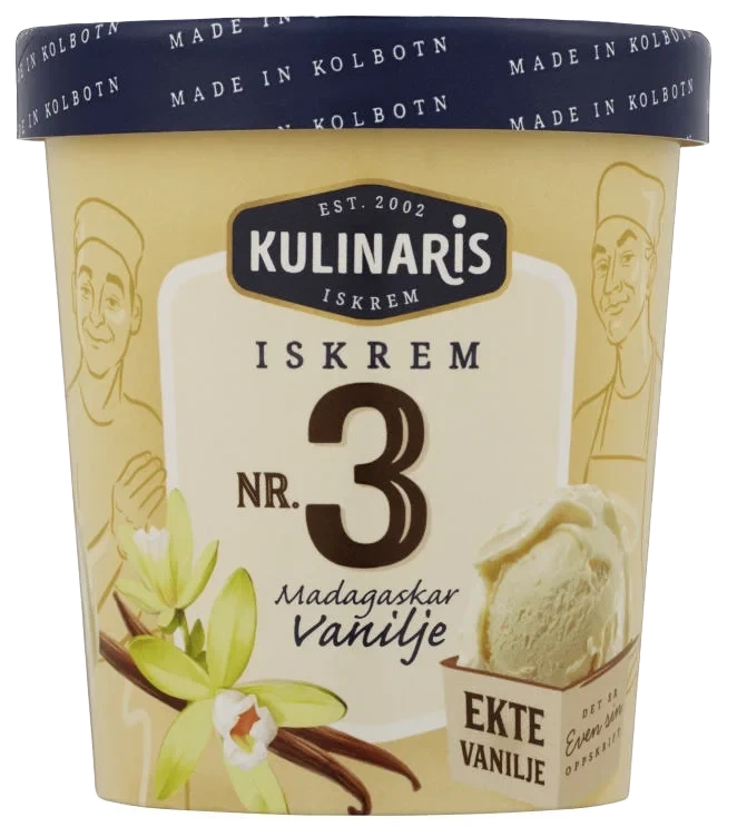 Kulinaris Iskrem Vanilje 0,5l