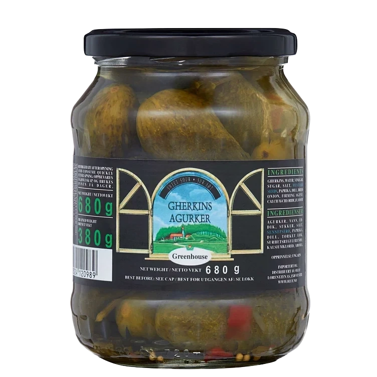 Agurker hele   680g