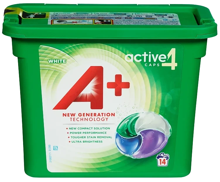 A+ Active 4 White Pods 14stk