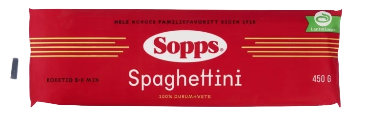 Sopps Spaghettini 450g