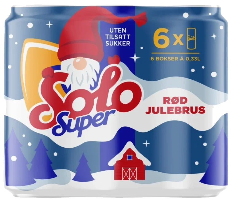 Solo Super Julebrus 0,33lx6 boks