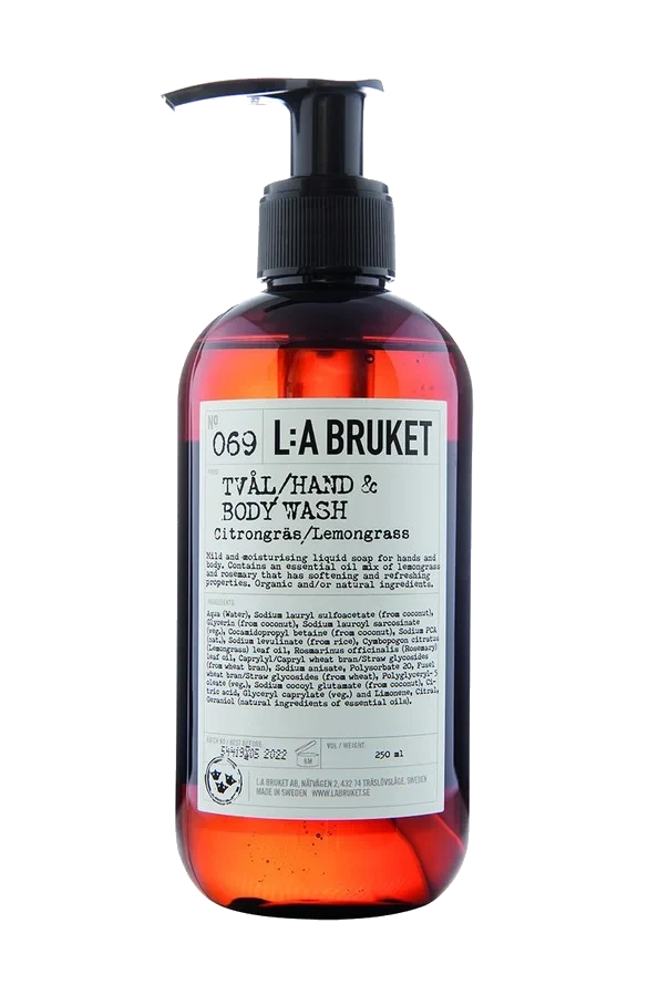 L:A BRUKET 069 Hand & Body Wash Lemongrass 240 ml