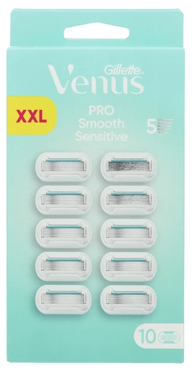 Venus Barberblad Pro Smooth Sens. 10stk Gillette.