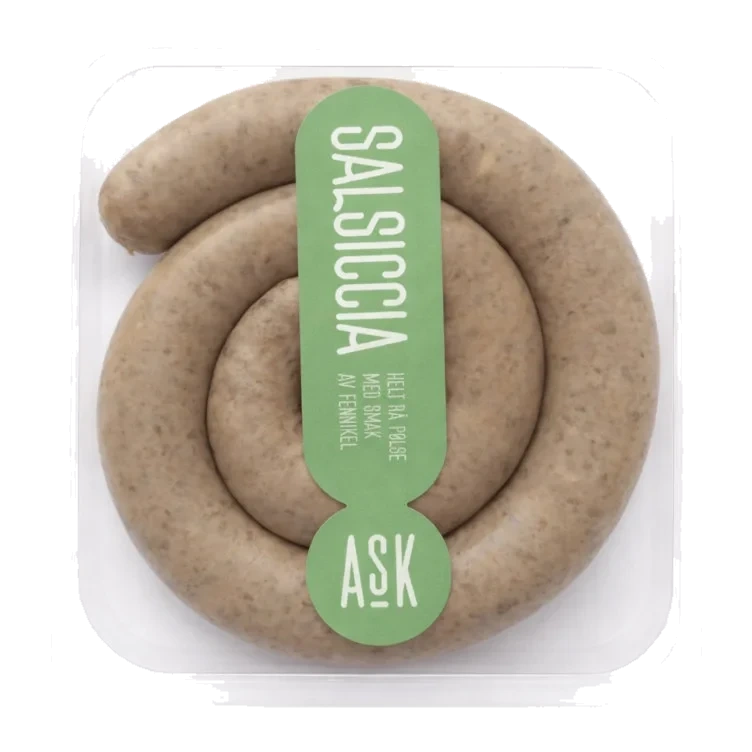 Salsiccia Rå Pølse m/Fennikel 300g Ask