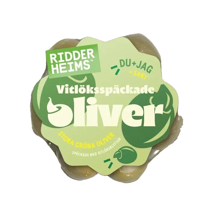 Vitlöksspäckade oliver