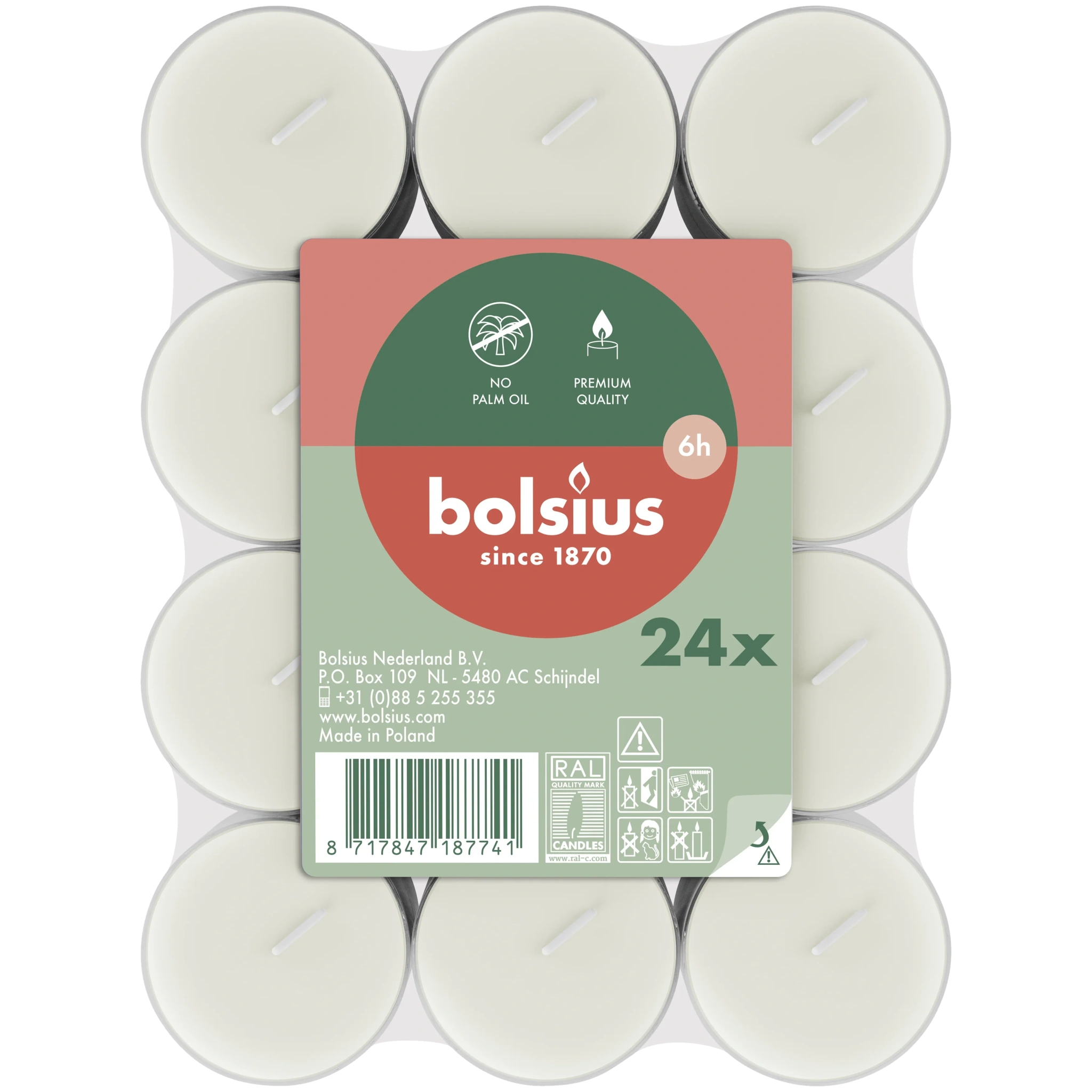 Värmleljus 6h 24-pack