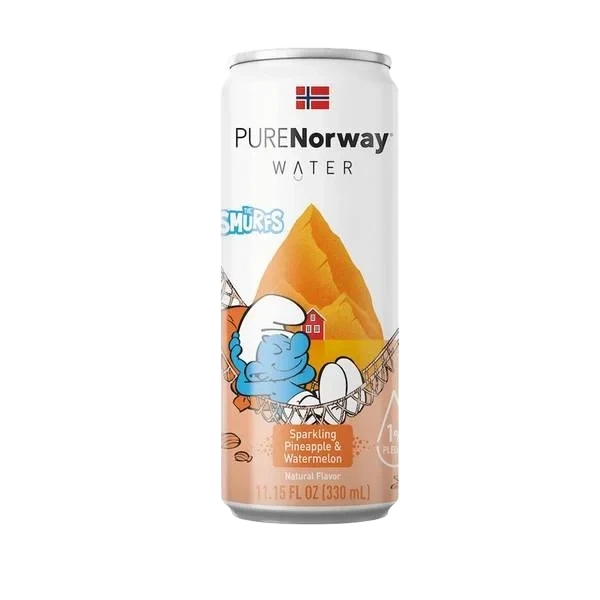 Pure Norway Water Smurf Pineapple&Watermelon 33cl