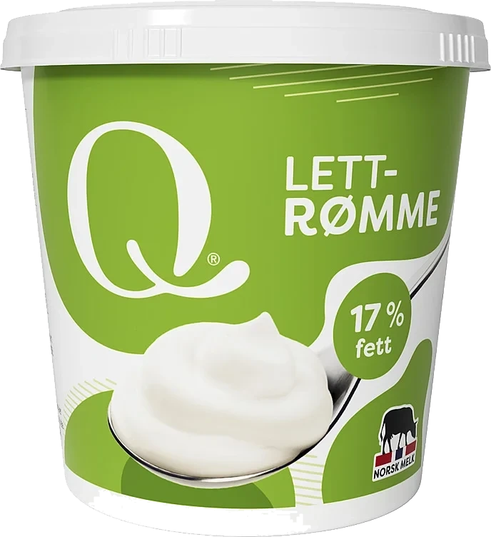 Q lettrømme beger 300g