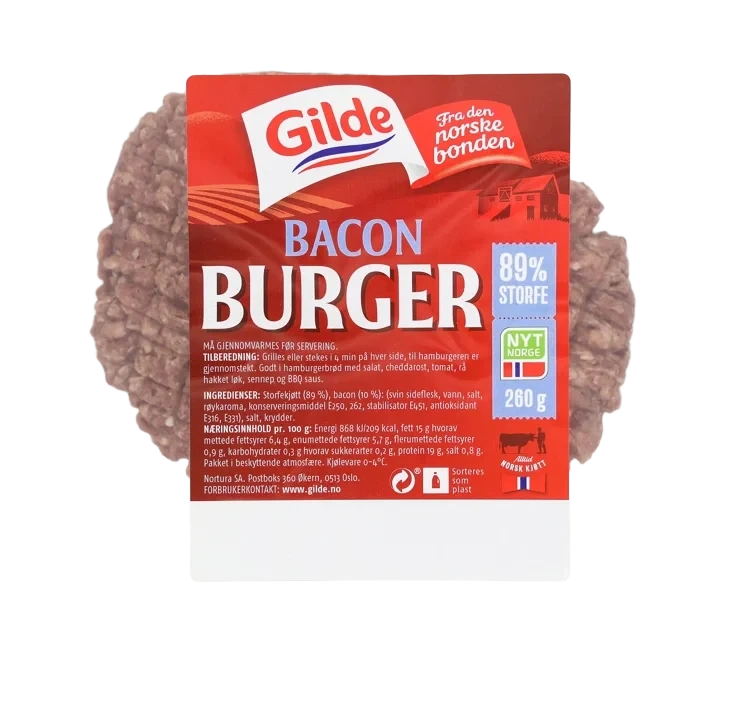 BACON BURGER 2x130g gilde