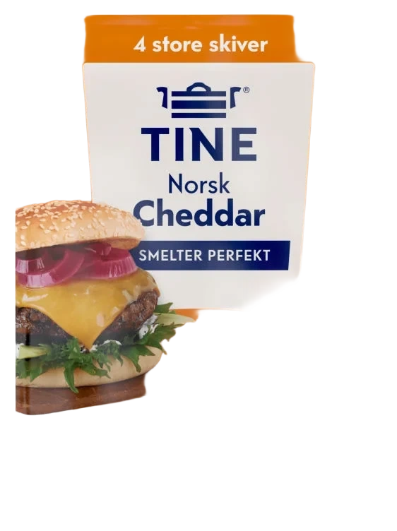 Cheddar Norsk Burgerost 100g Tine