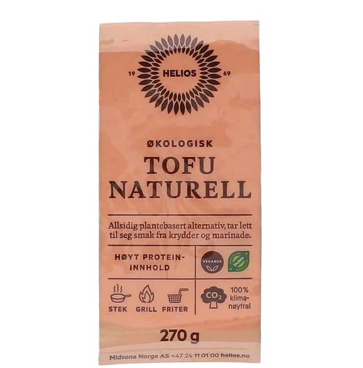 Helios Tofu Naturell 270g Økologisk