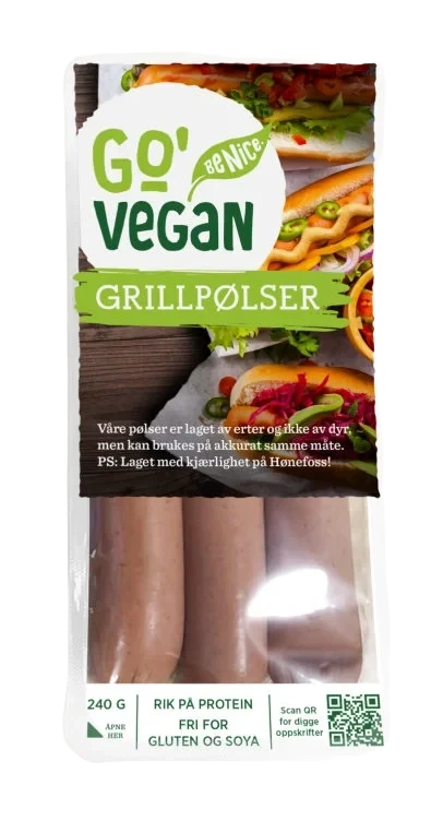 Grillpølse 240g Go' Vegan