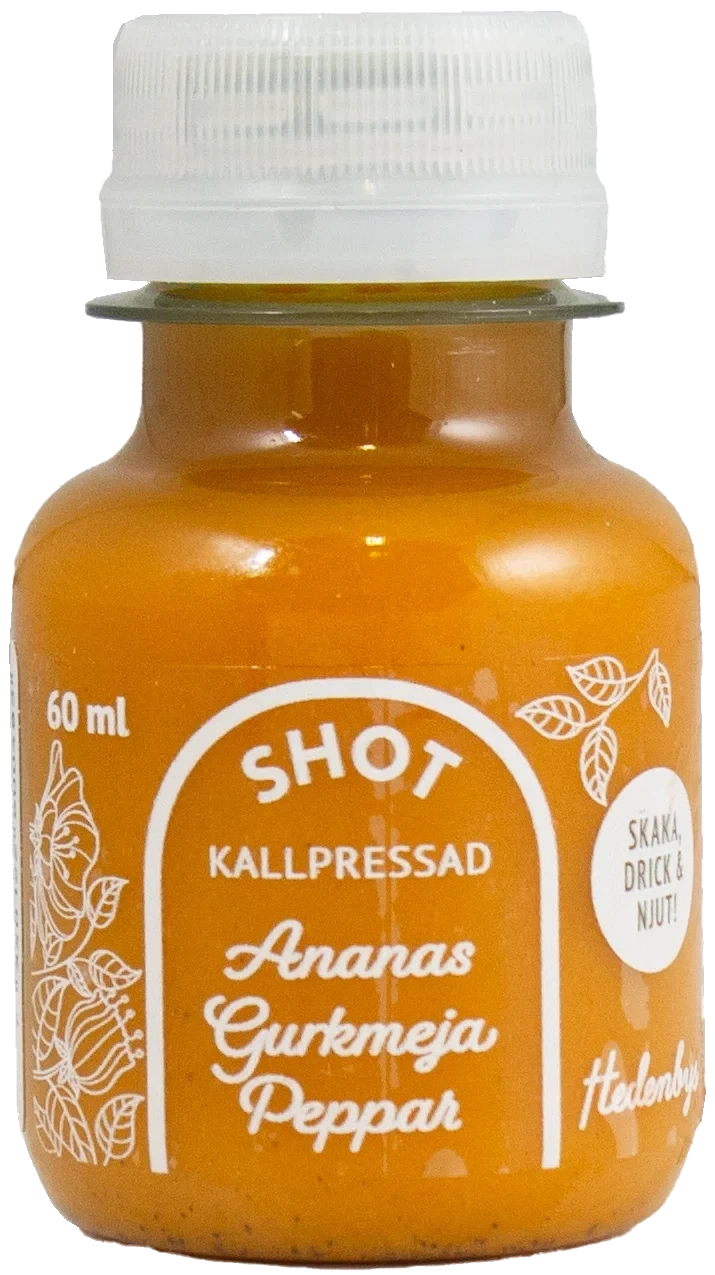 Shot,-  ananas, gurkmeja och peppar