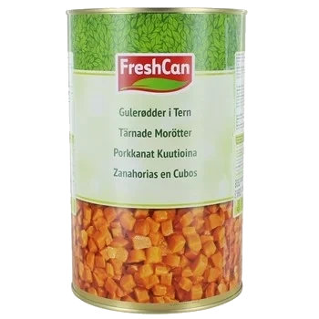 Morötter tärnade