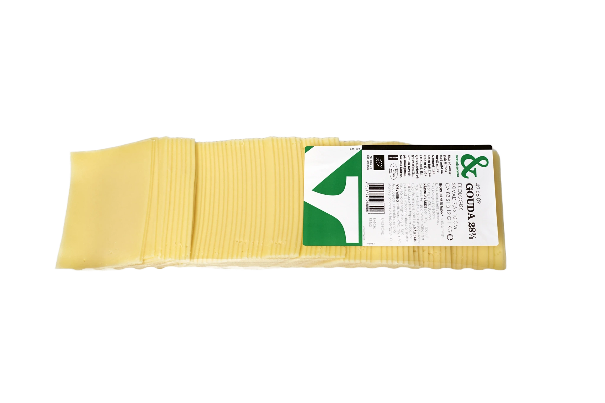 Gouda 28 % skivad Ekologisk